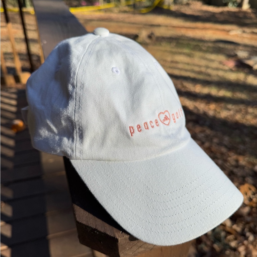 adidas White Baseball Cap with Adjustable Strap